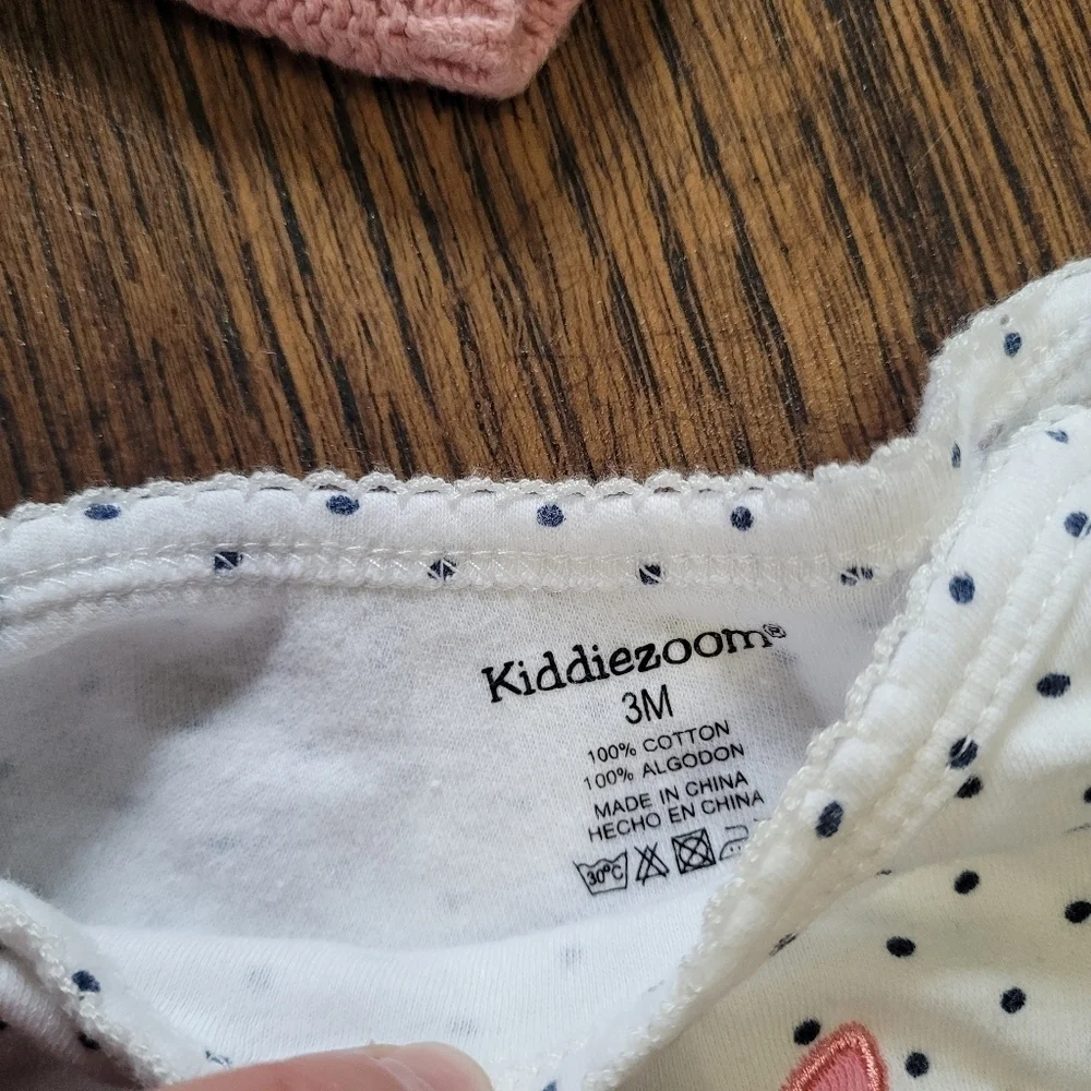 Bundle/Lot of Tops, Bodysuits, Sweater, and Zip Up Jacket Size Girl's 3 Months